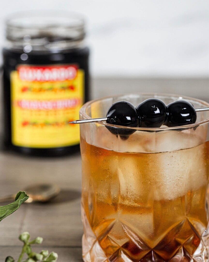 Old Fashioned with Luxardo Maraschino Cherries